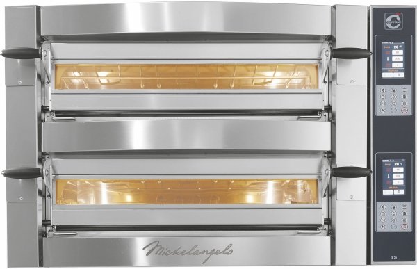 Piec do pizzy elektryczny Cuppone Michelangelo | dwukomorowy | panel dotykowy | 6+6x35 | ML635/2 TS