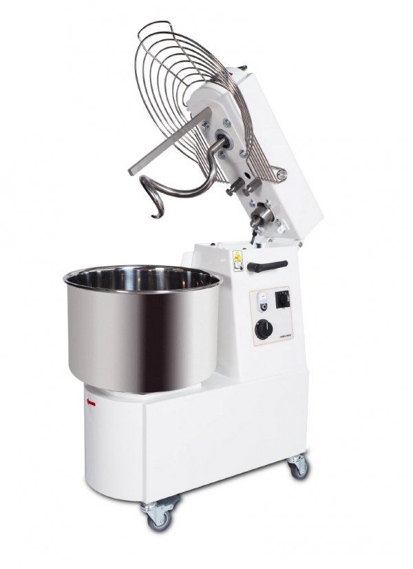 Mikser spiralny RTF 20 TR 2V | podnoszona głowica i niewyjmowana dzieża | 21 l | 1,1 kW