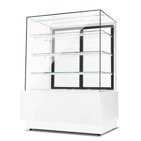 Witryna cukiernicza chłodnicza Dolce Visione Basic 900 BIANCO | 900x670x1300 mm | białe wnętrze