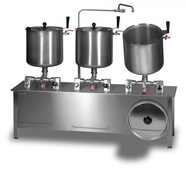 SET OF ZP-6 STEAM TILTING BOILING PANS