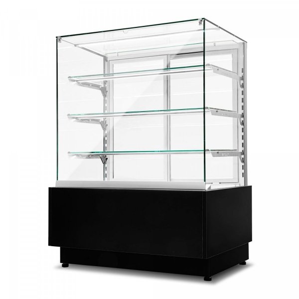 Witryna cukiernicza chłodnicza Dolce Visione Premium 900 | wnętrze ze stali nierdzewnej | 900x670x1300 mm