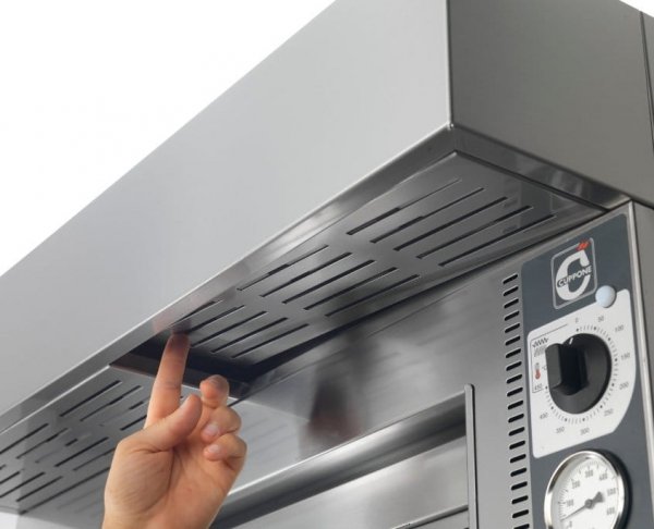 Piec do pizzy elektryczny Cuppone Tiziano | dwukomorowy | 4+4x20 | TZ420/2M