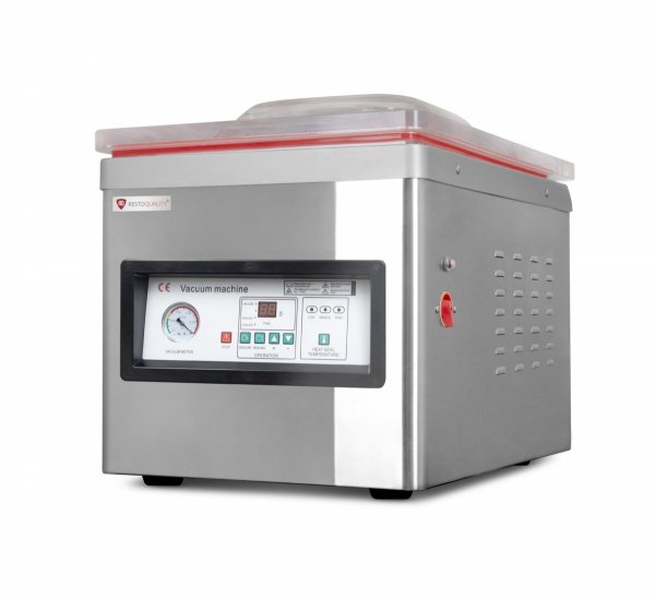Pakowarka próżniowa komorowa | listwa 390+390 mm | pompa 20 m?/h | 1,5 kW | 485x530x500 mm | RQVP400