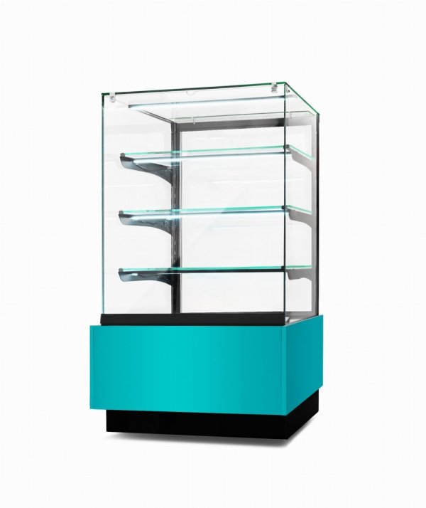Witryna cukiernicza chłodnicza Dolce Visione Basic 700 BIANCO | 700x670x1300 mm | białe wnętrze