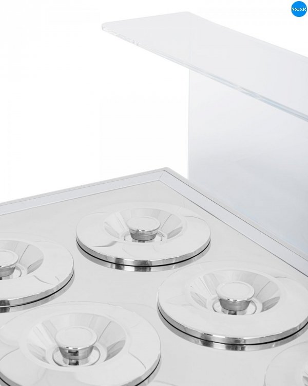 Dystrybutor do lodów | witryna do lodów | konserwator | retro | 6 tub | okrągłe kuwety | 1063x670x895 mm | GELATO POZETTI 6