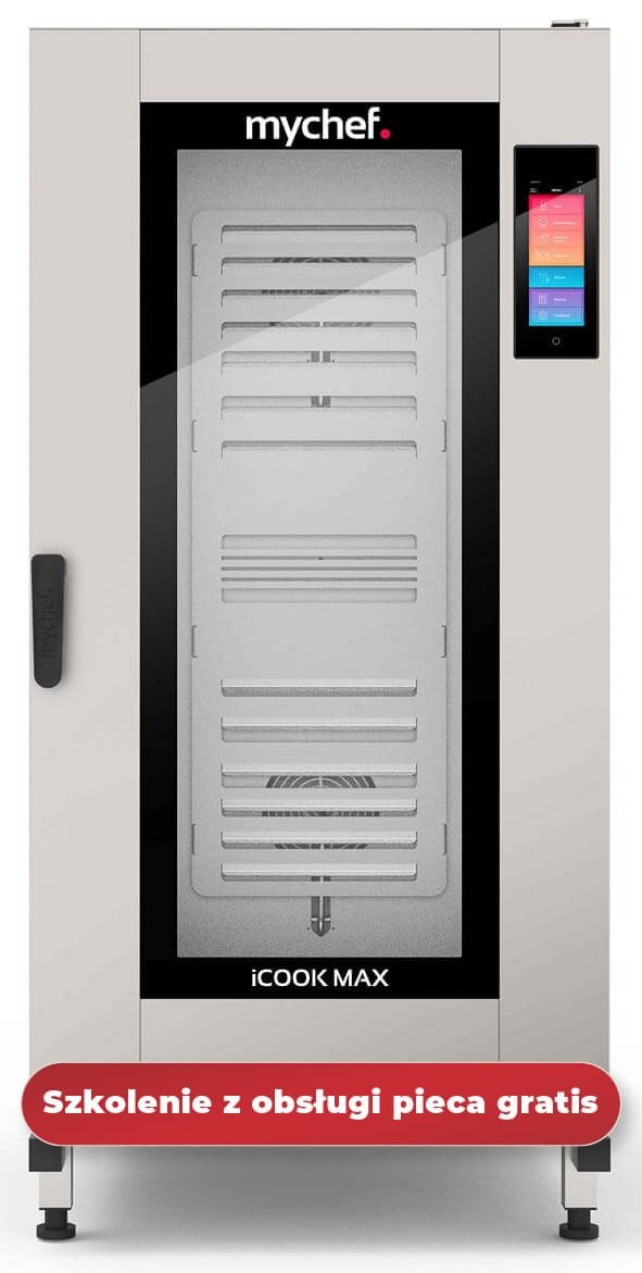 Piec konwekcyjno-parowy elektryczny | z wózkiem | automatyczny system myjący | 20xGN1/1 | 34,7 kW | 400 V | Mychef iCook MAX 201E TSC | System TSC- najwyższa stabilność temperatury