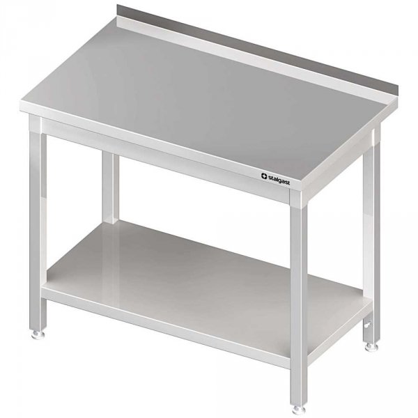 stół przyścienny z półką 1500x700x850 mm skręcany