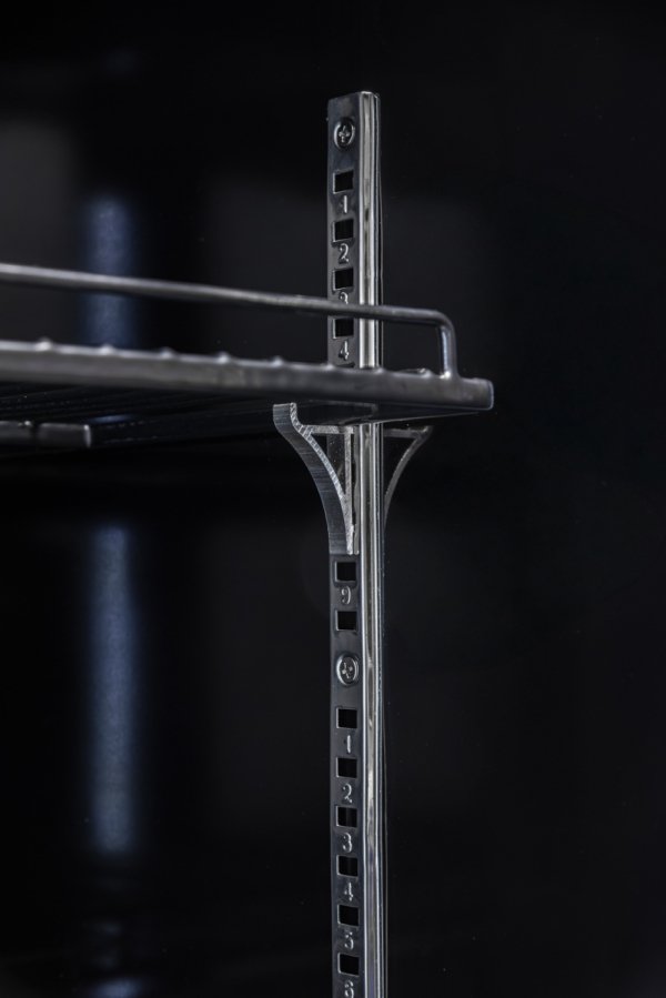 Szafa chłodnicza 3-drzwiowa przeszklona RQ1180-BLACK Resto Quality | czarna | drzwi skrzydłowe | 1650x631x2000 mm | 1181 l