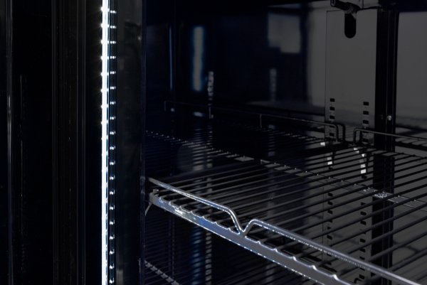 Szafa chłodnicza 2-drzwiowa przeszklona Resto Quality RQ770-BLACK | drzwi skrzydłowe | czarna | 1100x635x2000 mm | 770 l