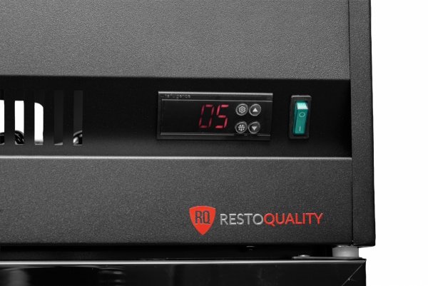 Szafa chłodnicza 2-drzwiowa przeszklona Resto Quality RQ770-BLACK | drzwi skrzydłowe | czarna | 1100x635x2000 mm | 770 l