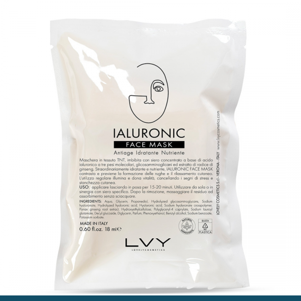 LVY Ialuronic nawilżająca maska w płachcie na twarz 5 x 18 ml 
