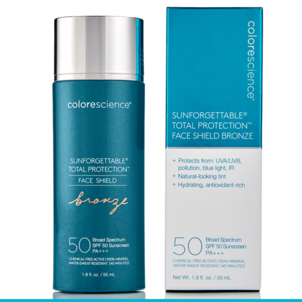 Colorescience Face Shield Glow lub Bronze SPF 50 minerały w emulsji 5