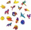 Puzzle Drewniane Kolorowy Lis A3