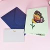 Kartka Pocztowa Okolicznościowa 3D Pop-up Piękny Motyl