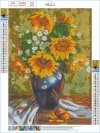 Haft Diamentowy Słoneczne Kwiaty 30x40 cm