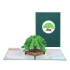 Kartka Pocztowa Okolicznościowa 3D Pop-up Drzewko Bonsai