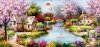 Haft Diamentowy Sielski Obrazek 100x50