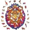 Puzzle Drewniane Dumny Lew A4