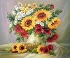 Haft Diamentowy Bukiet z Ogrodu 30x40 cm