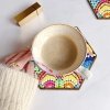 Haft Diamentowy - Podkładka Podkładki pod szklanki - Plaster Miodu - Mandala 2