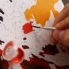 Malowanie Po Numerach Zestaw Piękne Kwiaty 40x50 Złota Farba