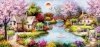 Haft Diamentowy Sielski Obrazek 100x50