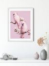 Haft Diamentowy Różowe Papugi 45x55 K