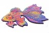 Puzzle Drewniane Piękna Złota Rybka A5