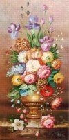 Haft Diamentowy Kwiecista Kompozycja 45x85 cm