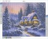 Haft Diamentowy Zimowa Atmosfera 40x50