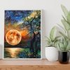 Malowanie Po Numerach Zestaw Pełnia Księżyca 40x50