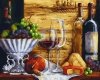 Malowanie Po Numerach Zestaw Wino i Winogrona 40x50