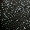Malowanie Po Numerach Czarne Płótno Zestaw Dziewczyna i Piękne Piwonie 40x50