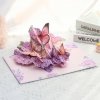 Kartka Pocztowa Okolicznościowa 3D Pop-up Kwiaty - Fioletowy Zachwyt