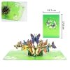Kartka Pocztowa Okolicznościowa 3D Pop-up Kwiaty Motyle