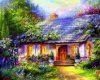 Haft Diamentowy Baśniowy Domek 45x55 cm K