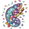 Puzzle Drewniane Magiczny Kameleon A3