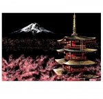 Magiczna Zdrapka Dumna Góra Fuji - Japonia 40x28 cm