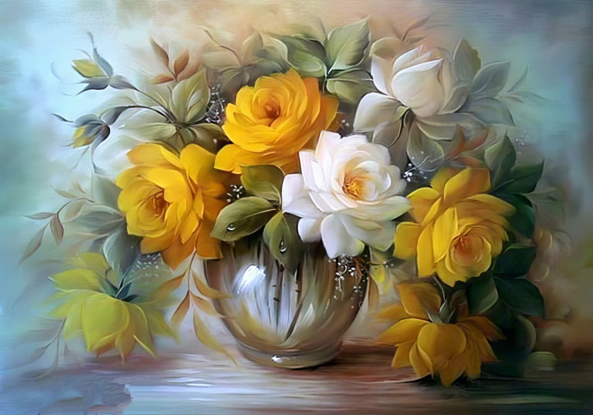 Haft Diamentowy Herbaciany Urok 30x40 cm