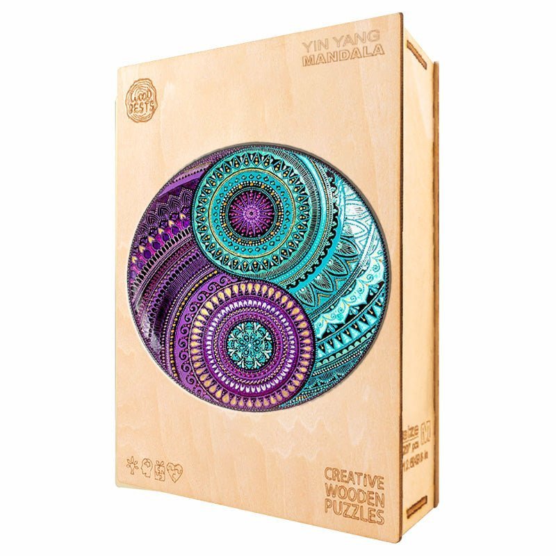 Puzzle Drewniane Mandala Yin Yang S