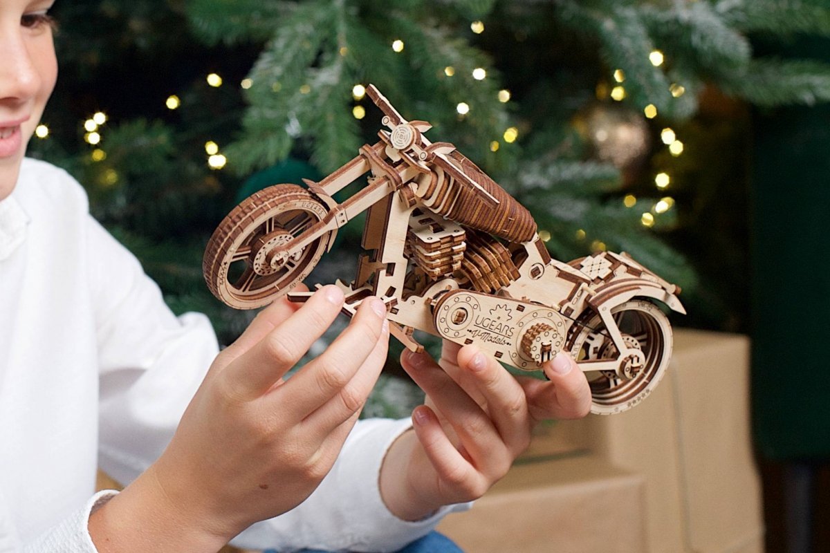 Puzzle 3D Drewniane Motocykl VM-02 uGEARS
