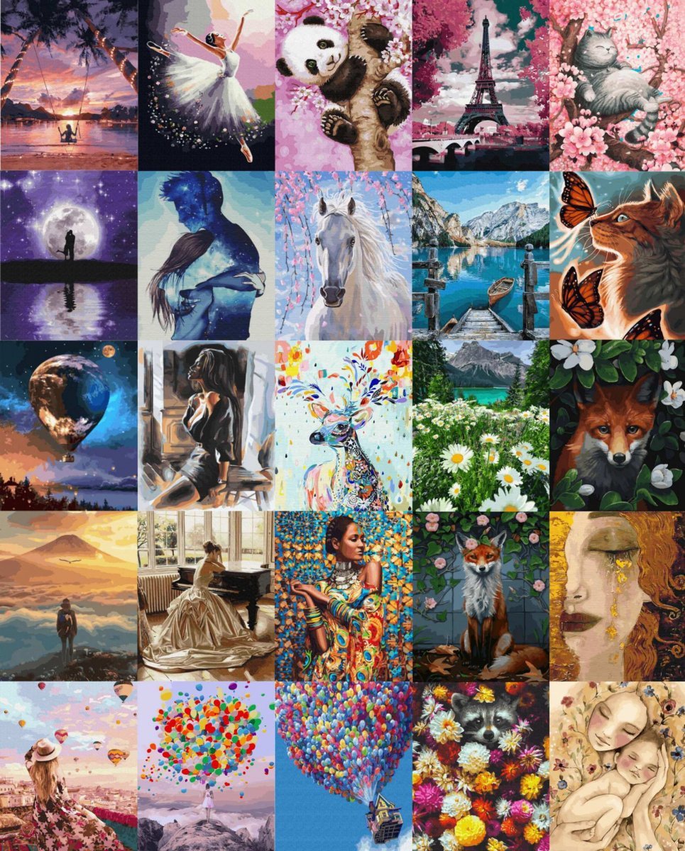 Malowanie Po Numerach Zestaw Piękny Anioł 40x50