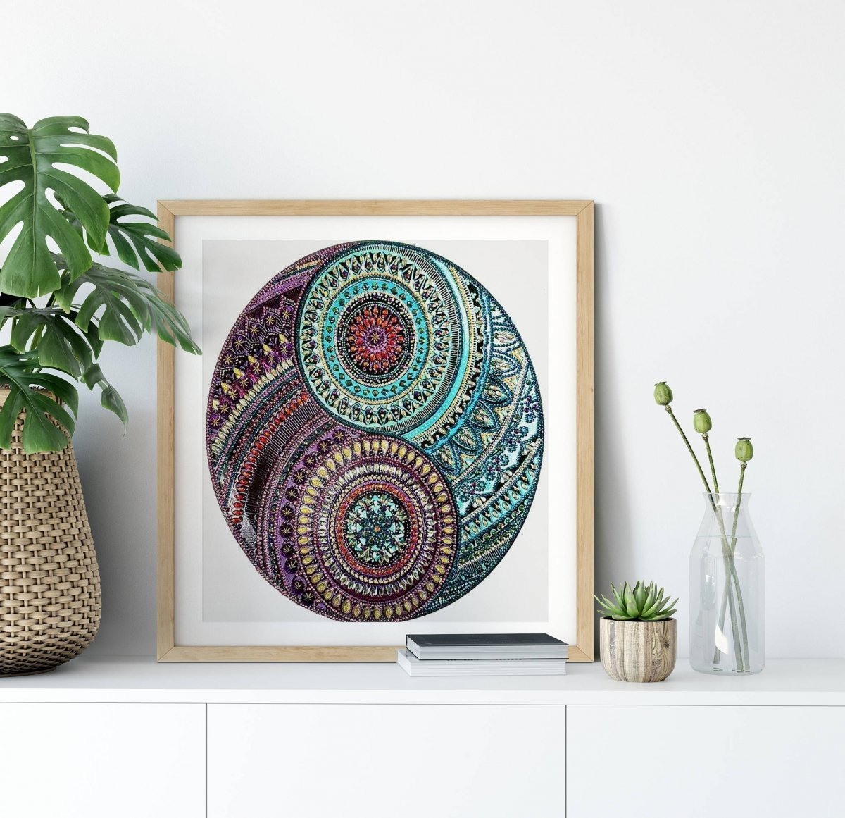 Haft Diamentowy Magiczne Okręgi 40x40 cm