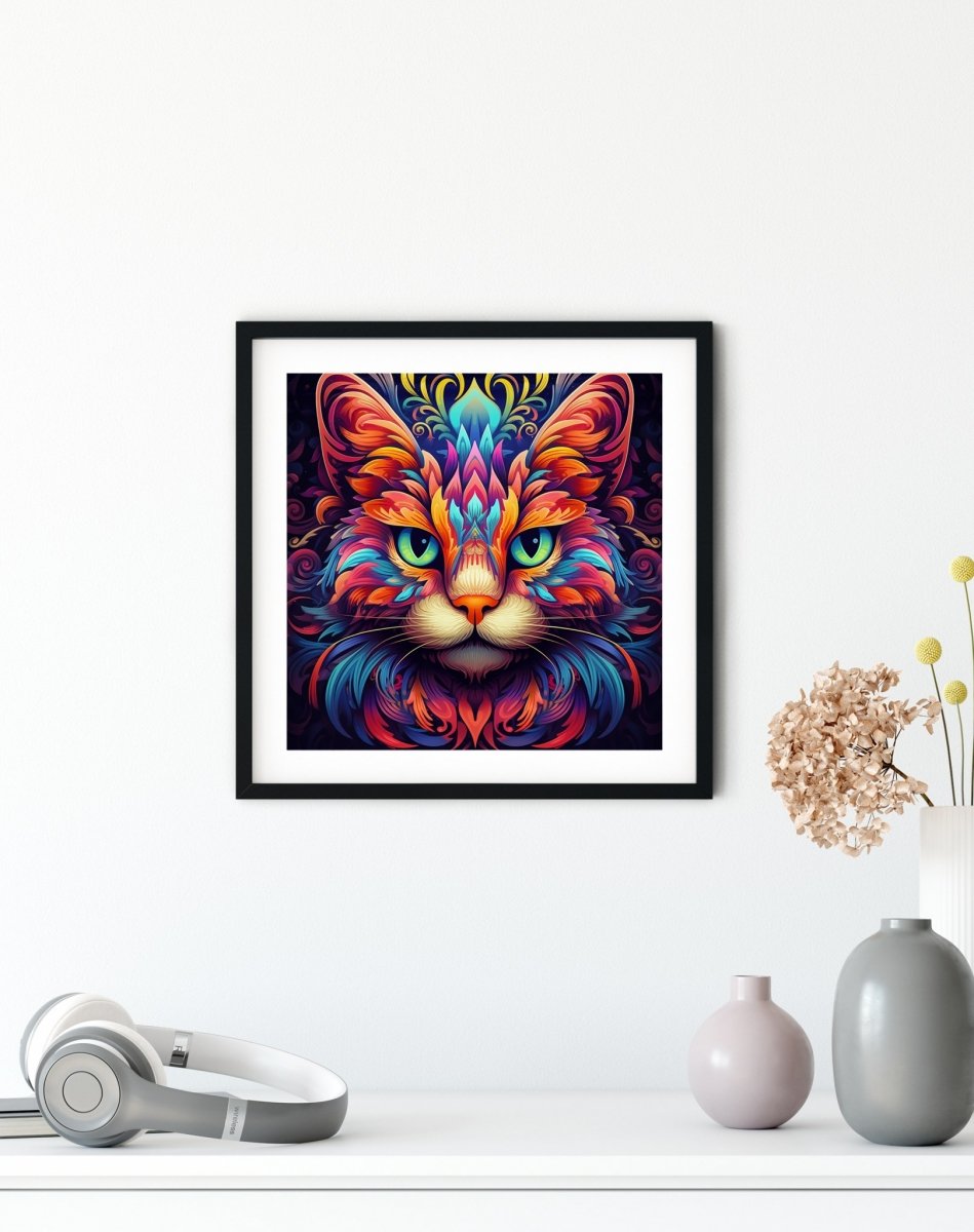 Haft Diamentowy Baśniowy Kot 30x30 cm