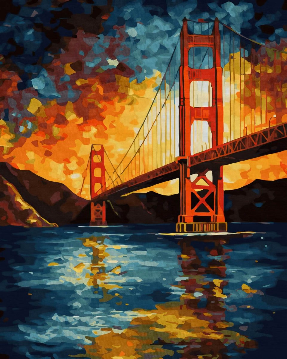 Malowanie Po Numerach Zestaw San Francisco 40x50