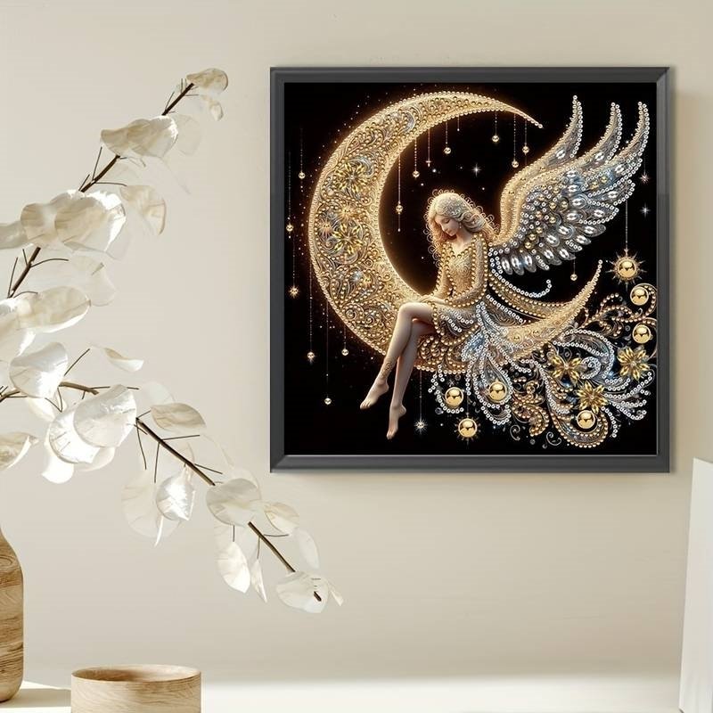 Haft Diamentowy Księżycowa Wróżka 30x30 cm