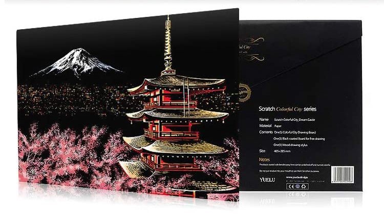 Magiczna Zdrapka Dumna Góra Fuji - Japonia 40x28 cm
