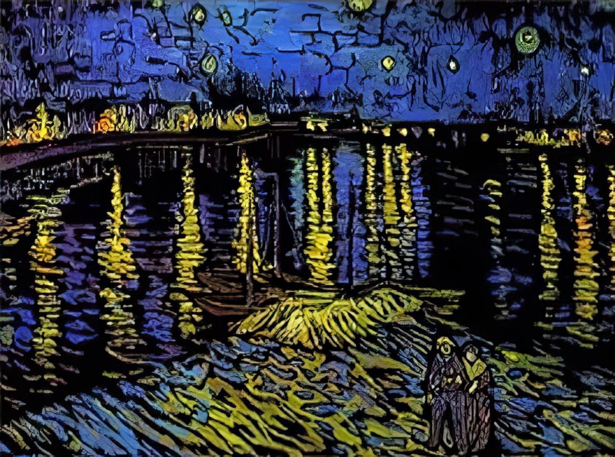 Magiczna Zdrapka Van Gogh (4szt.) 40x28 cm