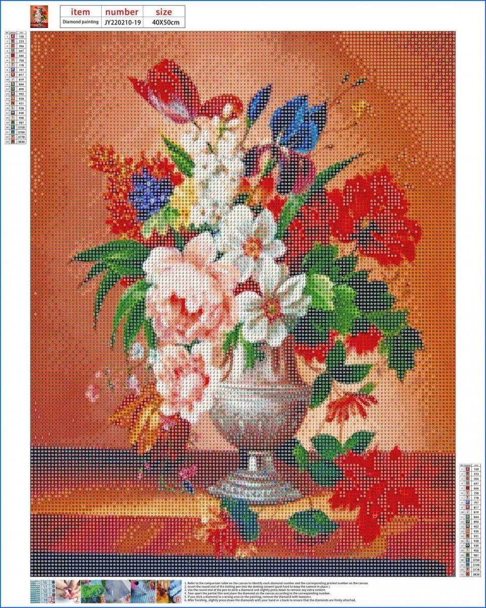 Haft Diamentowy Kwiatowa Energia 40x50