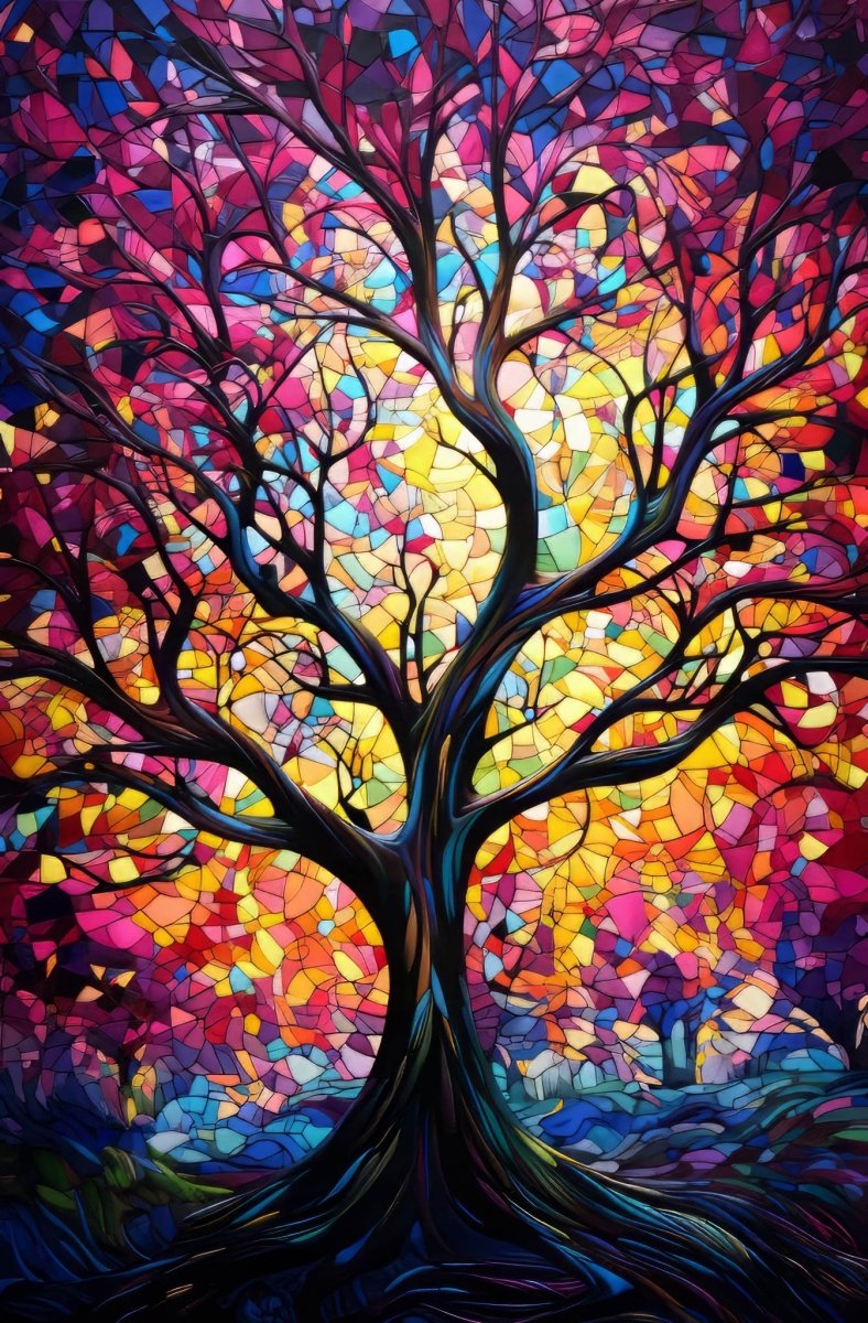 Haft Diamentowy Eksplozja kolorów 45x65 cm
